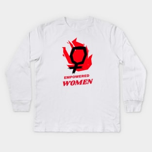 Empowered Women Kids Long Sleeve T-Shirt